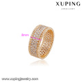 14665 Últimas 18k ouro luxo dedo anel projetos, china jóias por atacado anel de CZ sintético